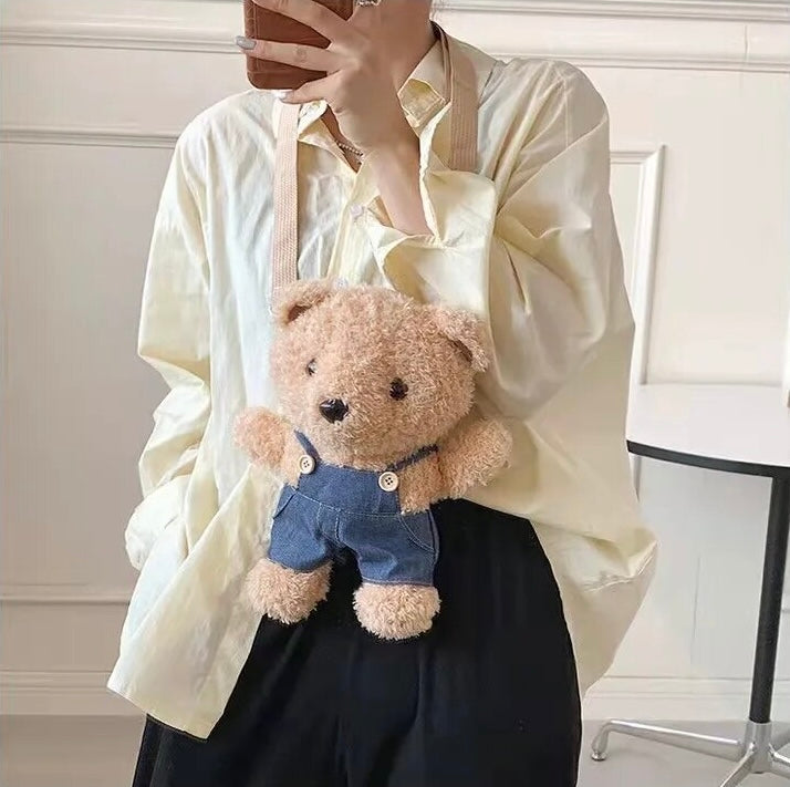 Cute Bear One Shoulder Cross Bag