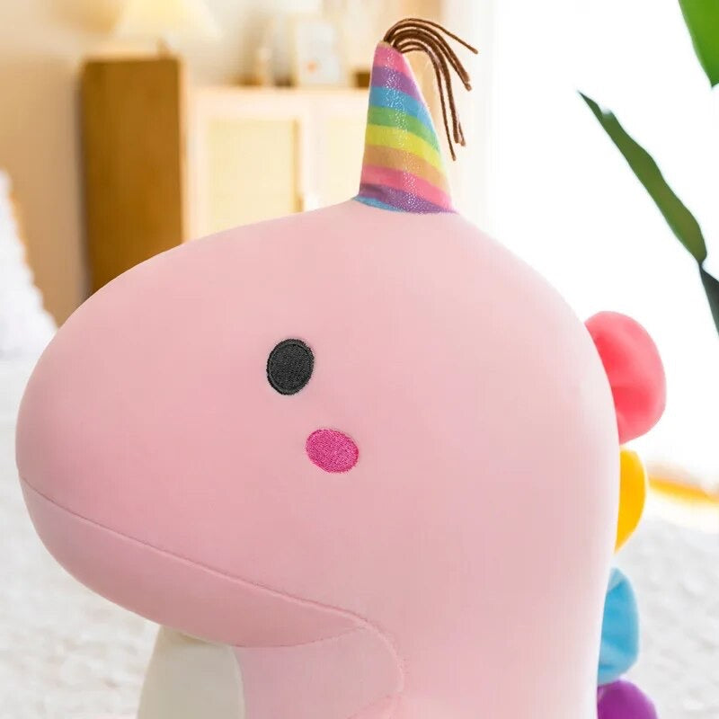 Lovely Dinosaur Plush Soft Animals Doll Pink Blue Green Stuffed Party Hat Toy