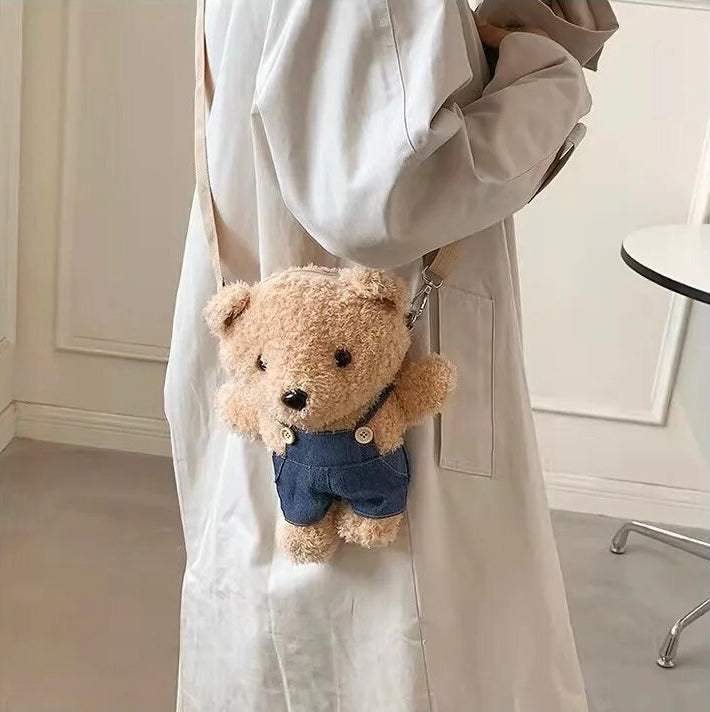 Cute Bear One Shoulder Cross Bag