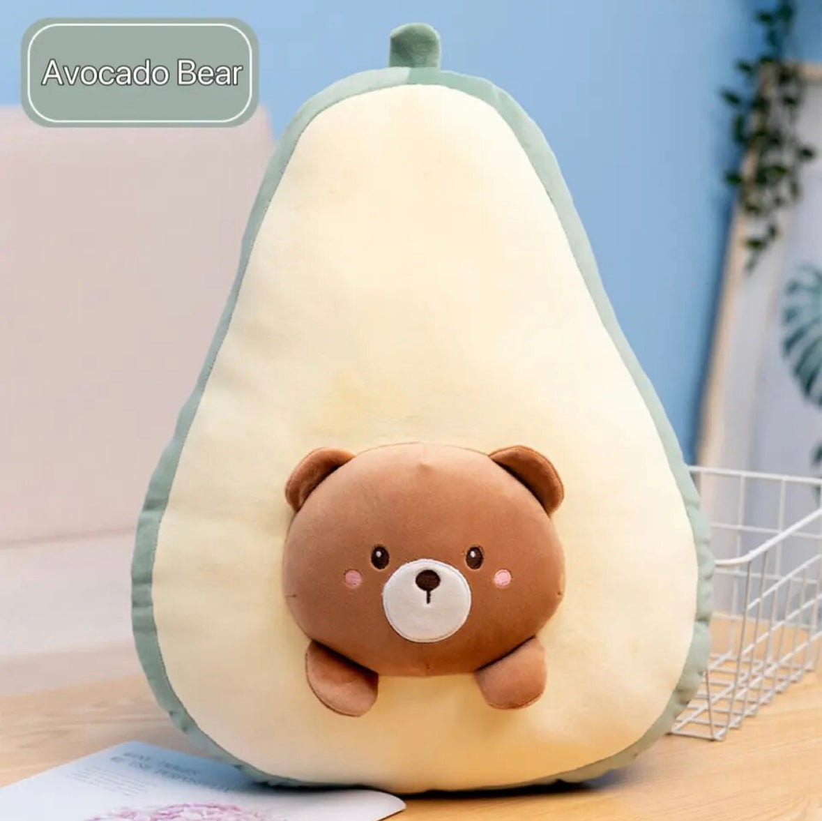 Cute Fruit Animal Plush Banana Duck Carrot Rabbit Avocado Bear Strawberry Pig Home Plush Toys