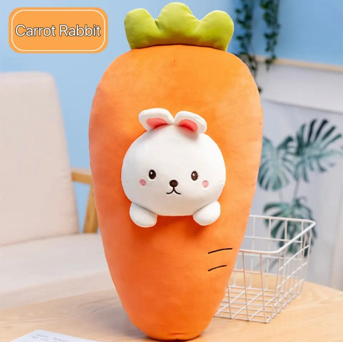 Cute Fruit Animal Plush Banana Duck Carrot Rabbit Avocado Bear Strawberry Pig Home Plush Toys